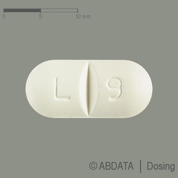 Produktabbildungen für LAMIVUDIN/Zidovudin beta 150 mg/300 mg Filmtabl. in der Vorder-, Hinter- und Seitenansicht.