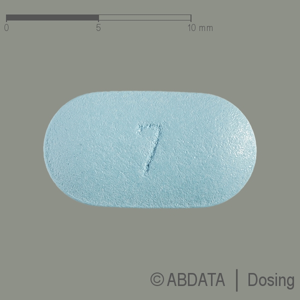 Produktabbildungen für TOVEDESO 7 mg Retardtabletten in der Vorder-, Hinter- und Seitenansicht.
