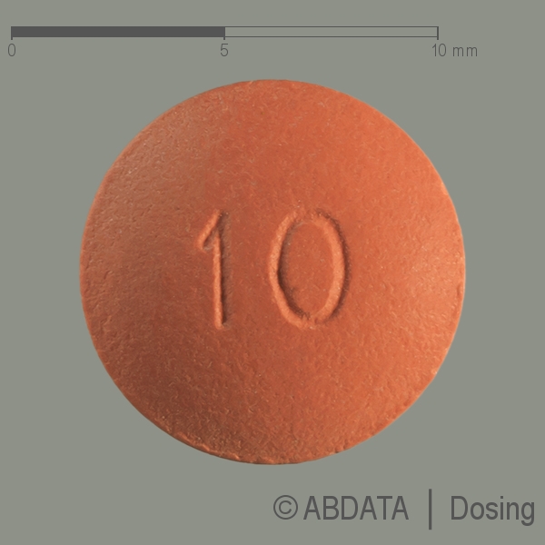 Produktabbildungen für FELODIPIN AL 10 mg retard Tabl. in der Vorder-, Hinter- und Seitenansicht.