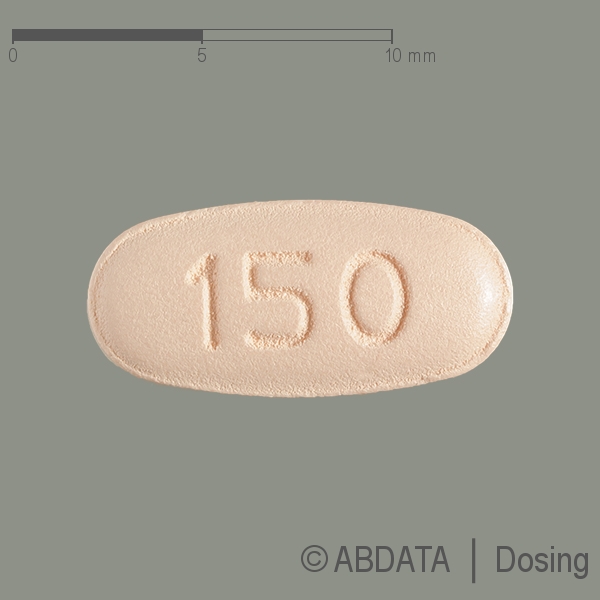 Produktabbildungen für CAPECITABIN Accord 150 mg Filmtabletten in der Vorder-, Hinter- und Seitenansicht.