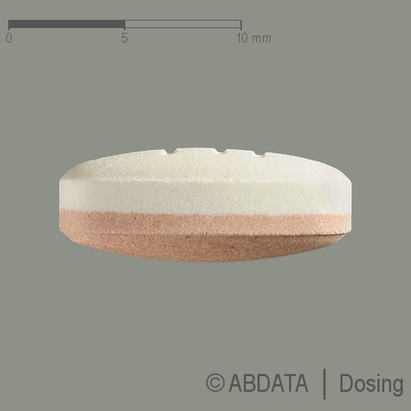 Produktabbildungen für TELMISARTAN/HCT Micro Labs 40 mg/12,5 mg Tabletten in der Vorder-, Hinter- und Seitenansicht.