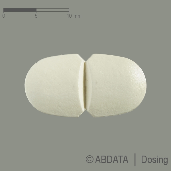 Produktabbildungen für CIPROFLOXACIN-ratiopharm 750 mg Filmtabletten in der Vorder-, Hinter- und Seitenansicht.