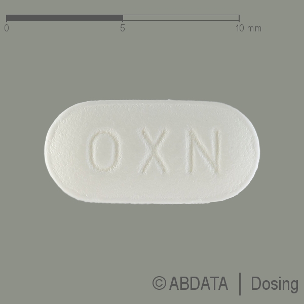 Produktabbildungen für OXYCODON/Naloxon KRUGMANN 10 mg/5 mg Retardtabl. in der Vorder-, Hinter- und Seitenansicht.