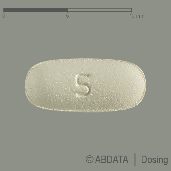 Produktabbildungen für MEMANTIN PUREN 5 mg Filmtabletten in der Vorder-, Hinter- und Seitenansicht.