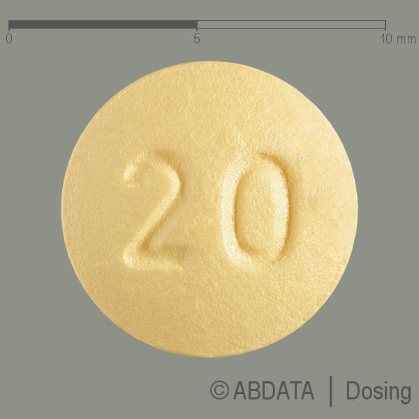 Produktabbildungen für VARDENAFIL Zentiva 20 mg Filmtabletten in der Vorder-, Hinter- und Seitenansicht.