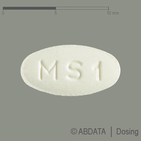 Produktabbildungen für MONTELUKAST Mylan 4 mg Kautabletten in der Vorder-, Hinter- und Seitenansicht.