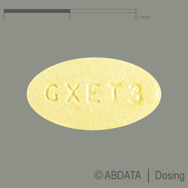 Produktabbildungen für ZOFRAN 4 mg Filmtabletten in der Vorder-, Hinter- und Seitenansicht.