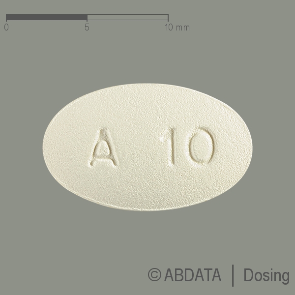 Produktabbildungen für FAMPYRA 10 mg 2 Wochen Retardtabletten in der Vorder-, Hinter- und Seitenansicht.
