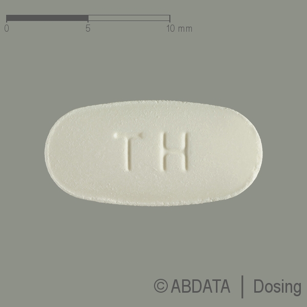Produktabbildungen für TELMISARTAN comp.ratiopharm 40 mg/12,5 mg Tabl. in der Vorder-, Hinter- und Seitenansicht.