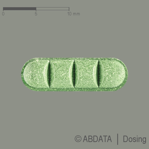 Produktabbildungen für BROMAZANIL 6 Tabletten in der Vorder-, Hinter- und Seitenansicht.
