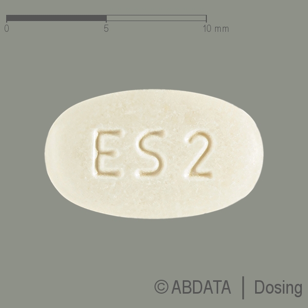 Produktabbildungen für EZETIMIB/Simvastatin Mylan 10 mg/20 mg Tabletten in der Vorder-, Hinter- und Seitenansicht.