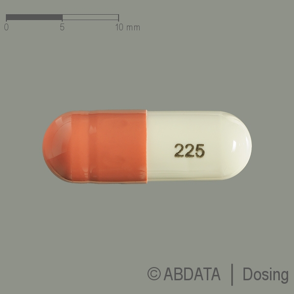 Produktabbildungen für PREGABALIN Hennig 225 mg Hartkapseln in der Vorder-, Hinter- und Seitenansicht.