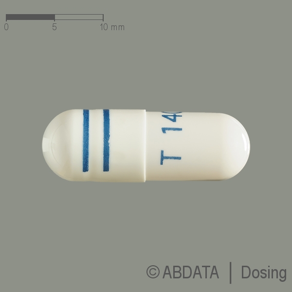Produktabbildungen für TEMOMEDAC 140 mg Hartkapseln in der Vorder-, Hinter- und Seitenansicht.