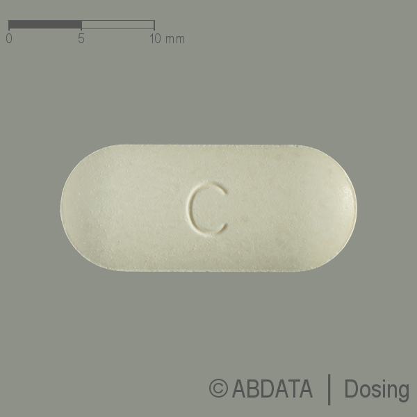 Produktabbildungen für CEFUROXIM AL 500 Tabletten in der Vorder-, Hinter- und Seitenansicht.