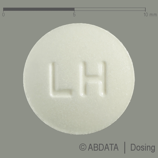 Produktabbildungen für LISINOPRIL-ratiopharm comp. 20/12,5 mg Tabletten in der Vorder-, Hinter- und Seitenansicht.