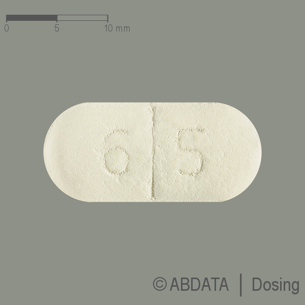 Produktabbildungen für AMOXI-CLAVULAN PUREN 875 mg/125 mg Filmtabletten in der Vorder-, Hinter- und Seitenansicht.