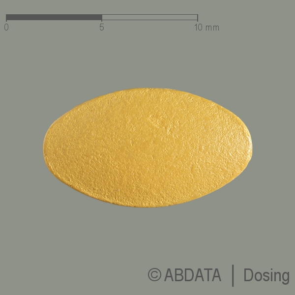 Produktabbildungen für TADALAFIL AbZ 10 mg Filmtabletten in der Vorder-, Hinter- und Seitenansicht.