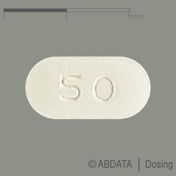 Produktabbildungen für RILUZOL Alkem 50 mg Filmtabletten in der Vorder-, Hinter- und Seitenansicht.