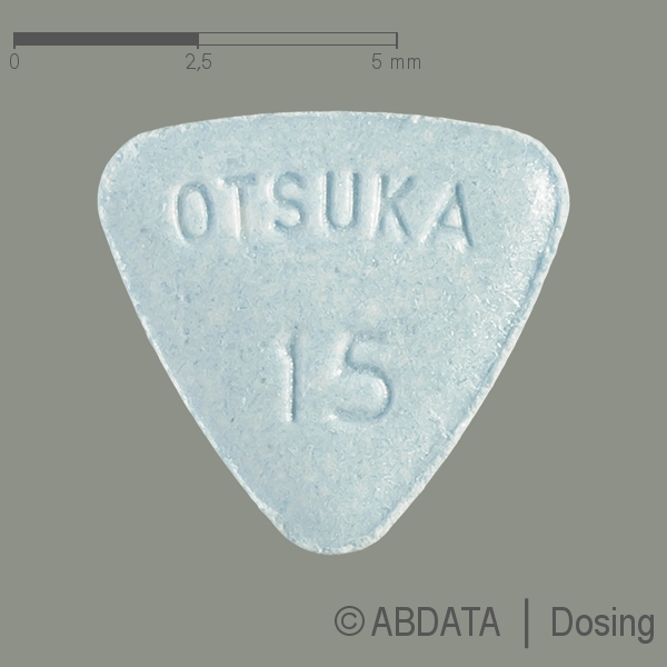 Produktabbildungen für SAMSCA 15 mg Tabletten in der Vorder-, Hinter- und Seitenansicht.