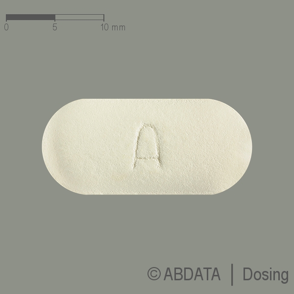Produktabbildungen für AMOXI-CLAVULAN PUREN 875 mg/125 mg Filmtabletten in der Vorder-, Hinter- und Seitenansicht.