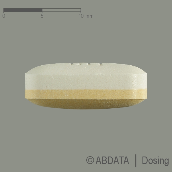 Produktabbildungen für KINZALKOMB 80 mg/25 mg Tabletten in der Vorder-, Hinter- und Seitenansicht.