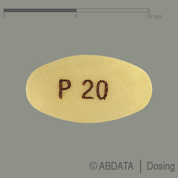 Produktabbildungen für PANTOZOL 20 mg magensaftresistente Tabletten in der Vorder-, Hinter- und Seitenansicht.