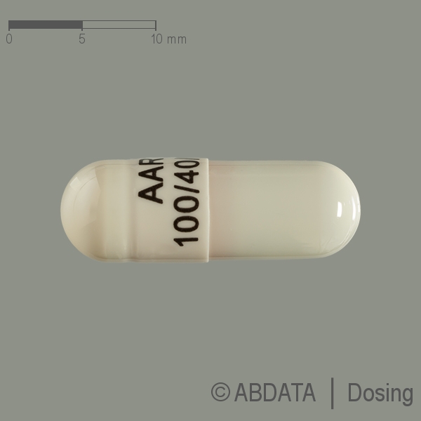 Produktabbildungen für ILTRIA 100 mg/40 mg/2,5 mg Hartkapseln in der Vorder-, Hinter- und Seitenansicht.