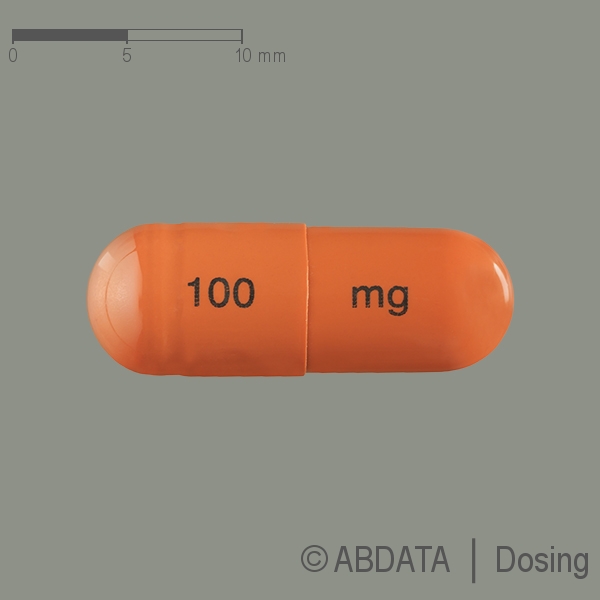 Produktabbildungen für ATOMOXETIN beta 100 mg Hartkapseln in der Vorder-, Hinter- und Seitenansicht.