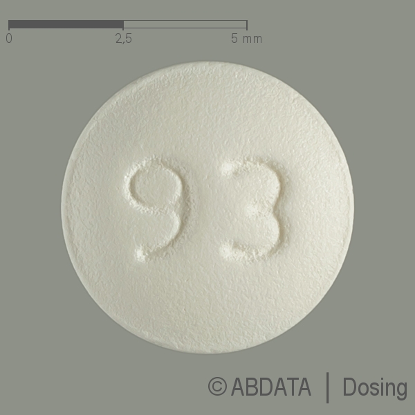 Produktabbildungen für ANASTROZOL-ratiopharm 1 mg Filmtabletten in der Vorder-, Hinter- und Seitenansicht.