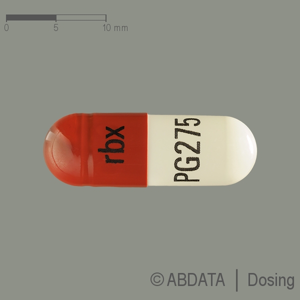 Produktabbildungen für PREGABALIN BASICS 275 mg Hartkapseln in der Vorder-, Hinter- und Seitenansicht.