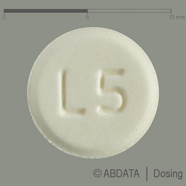 Produktabbildungen für L-THYROXIN-Na AbZ 125 Mikrogramm Tabletten in der Vorder-, Hinter- und Seitenansicht.