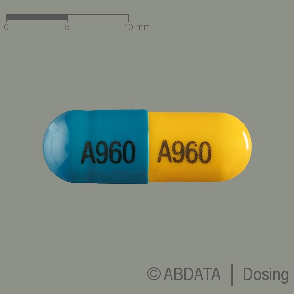 Produktabbildungen für ATOMOXETIN-ratiopharm 60 mg Hartkapseln in der Vorder-, Hinter- und Seitenansicht.