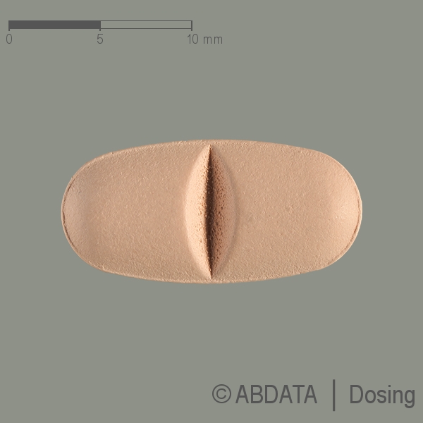 Produktabbildungen für IRBESARTAN comp. AbZ 300 mg/12,5 mg Filmtabletten in der Vorder-, Hinter- und Seitenansicht.