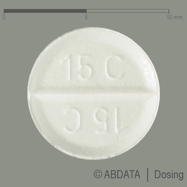 Produktabbildungen für CATAPRESAN 150 Tabletten in der Vorder-, Hinter- und Seitenansicht.