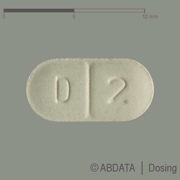 Produktabbildungen für DOXAZOSIN AL 2 Tabletten in der Vorder-, Hinter- und Seitenansicht.