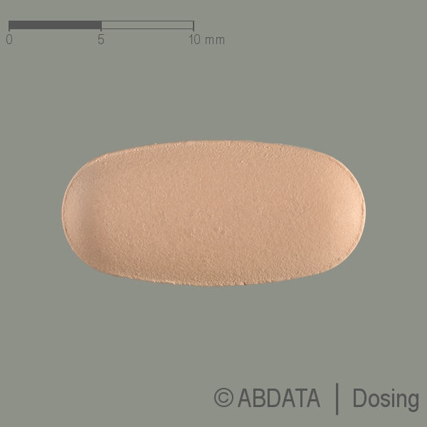 Produktabbildungen für IRBESARTAN comp. AbZ 300 mg/12,5 mg Filmtabletten in der Vorder-, Hinter- und Seitenansicht.