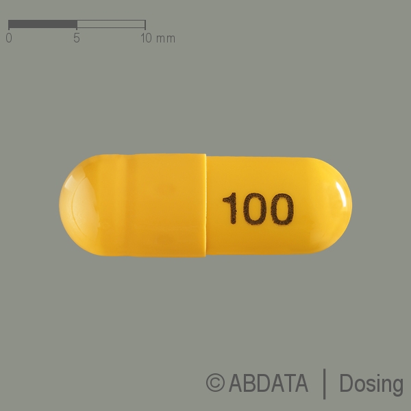 Produktabbildungen für ATOMOXETIN Zentiva 100 mg Hartkapseln in der Vorder-, Hinter- und Seitenansicht.