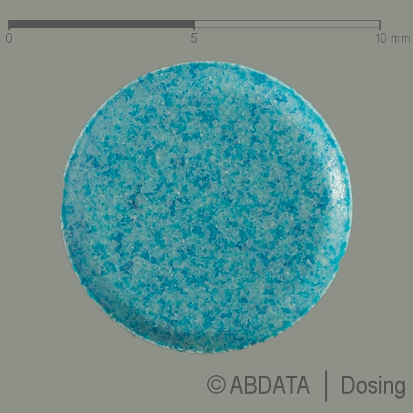 Produktabbildungen für P TABLETTEN blau 8 mm Teilk. in der Vorder-, Hinter- und Seitenansicht.