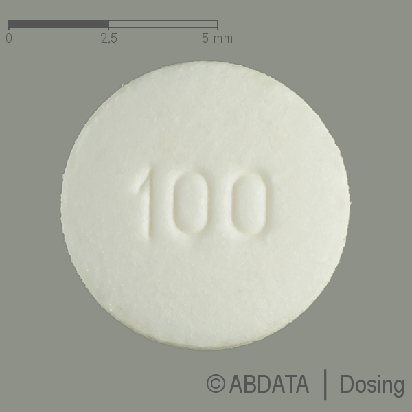 Produktabbildungen für EMB FATOL 100 mg Tabletten in der Vorder-, Hinter- und Seitenansicht.