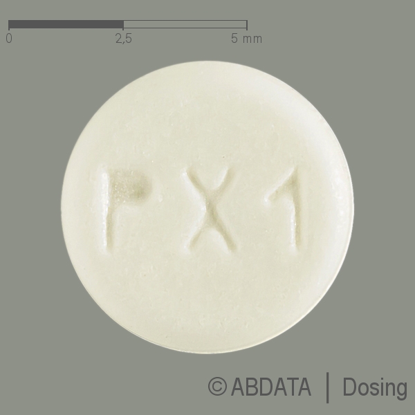 Produktabbildungen für PRAMIPEXOL dura 0,088 mg Tabletten in der Vorder-, Hinter- und Seitenansicht.