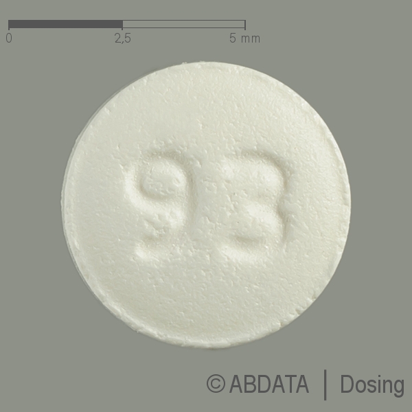 Produktabbildungen für TOLTERODIN-ratiopharm 1 mg Filmtabletten in der Vorder-, Hinter- und Seitenansicht.