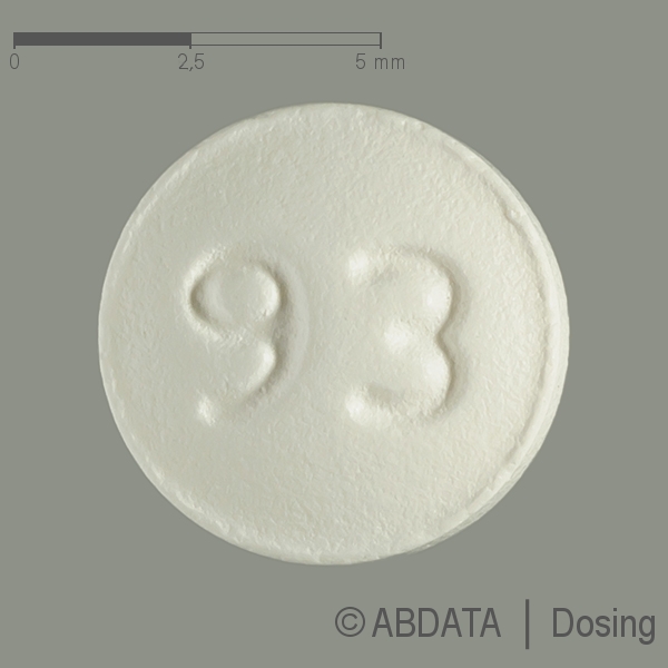Produktabbildungen für BICALUTAMID-ratiopharm 50 mg Filmtabletten in der Vorder-, Hinter- und Seitenansicht.
