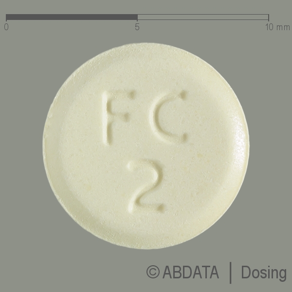 Produktabbildungen für CLOZAPIN Glenmark 50 mg Tabletten in der Vorder-, Hinter- und Seitenansicht.