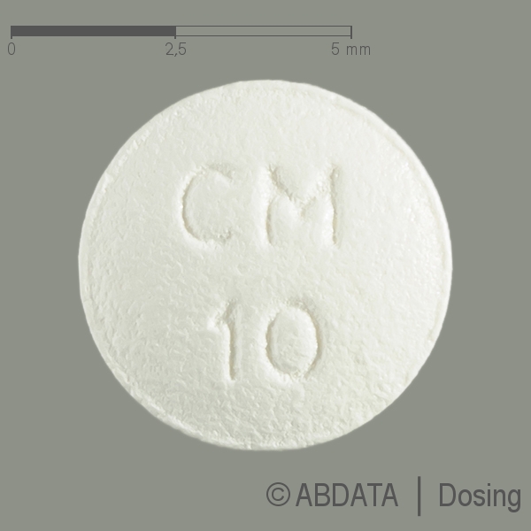 Produktabbildungen für CITALOPRAM dura 10 mg Filmtabletten in der Vorder-, Hinter- und Seitenansicht.