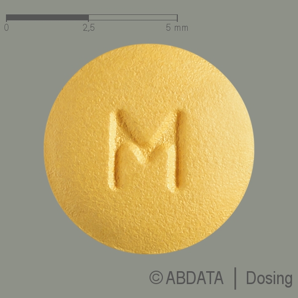 Produktabbildungen für TADALAFIL Mylan 5 mg Filmtabletten in der Vorder-, Hinter- und Seitenansicht.
