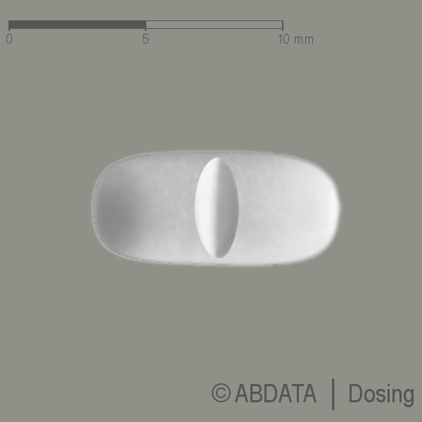 Produktabbildungen für OXYCODON comp.-AbZ 20 mg/10 mg Retardtabletten in der Vorder-, Hinter- und Seitenansicht.