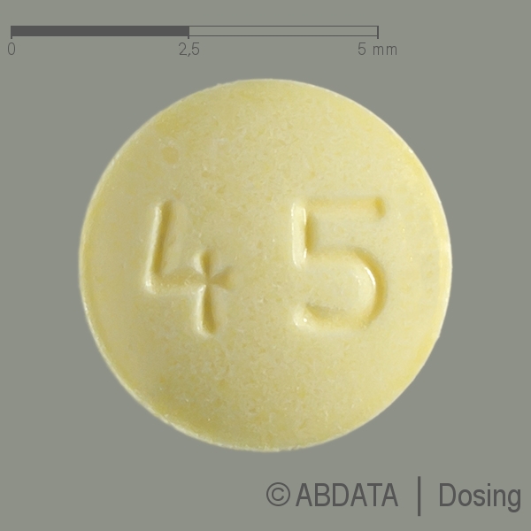 Produktabbildungen für OLANZAPIN Aurobindo 2,5 mg Tabletten in der Vorder-, Hinter- und Seitenansicht.