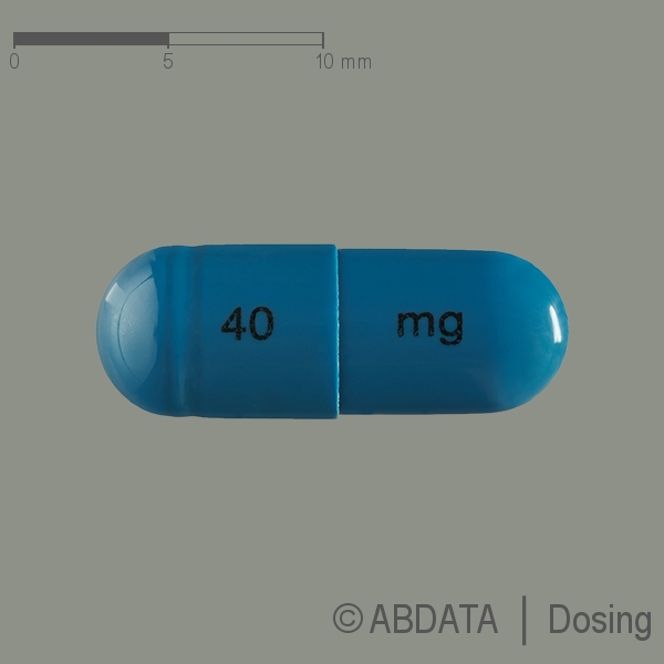 Produktabbildungen für ATOMOXETIN Heumann 40 mg Hartkapseln in der Vorder-, Hinter- und Seitenansicht.