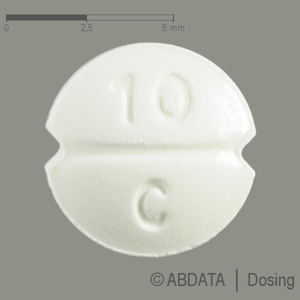 Produktabbildungen für LISIPLUS AL 10 mg/12,5 mg Tabletten in der Vorder-, Hinter- und Seitenansicht.