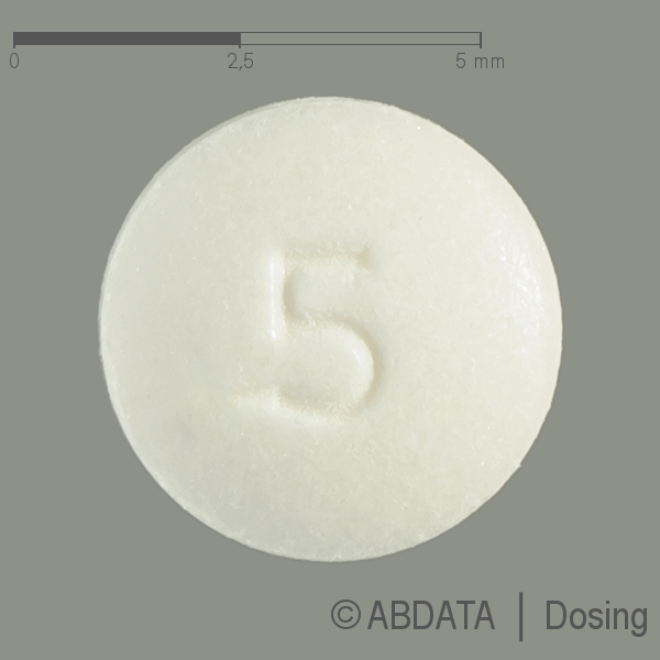 Produktabbildungen für ARIPIPRAZOL Glenmark 5 mg Tabletten in der Vorder-, Hinter- und Seitenansicht.